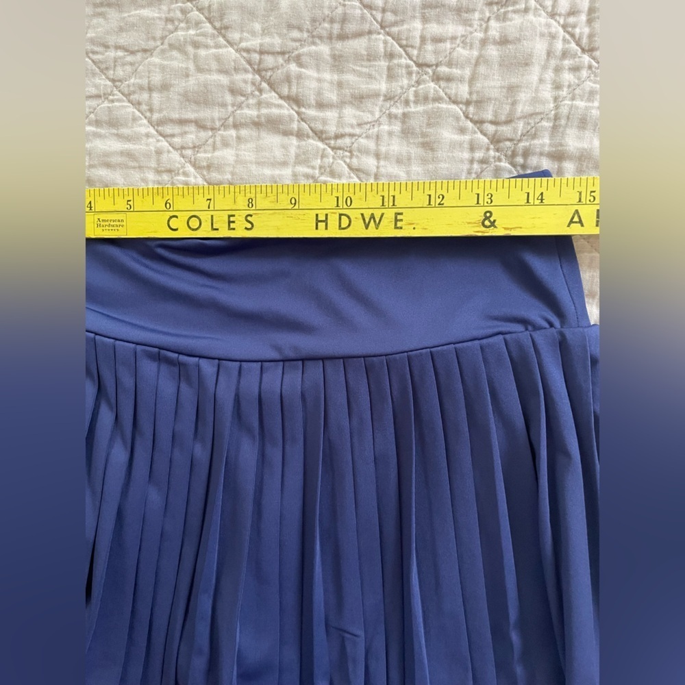 Laura Ashley Pleated Golf Tennis Skort Mini Skirt Women’s Medium Blue Pickleball - Picture 8 of 10